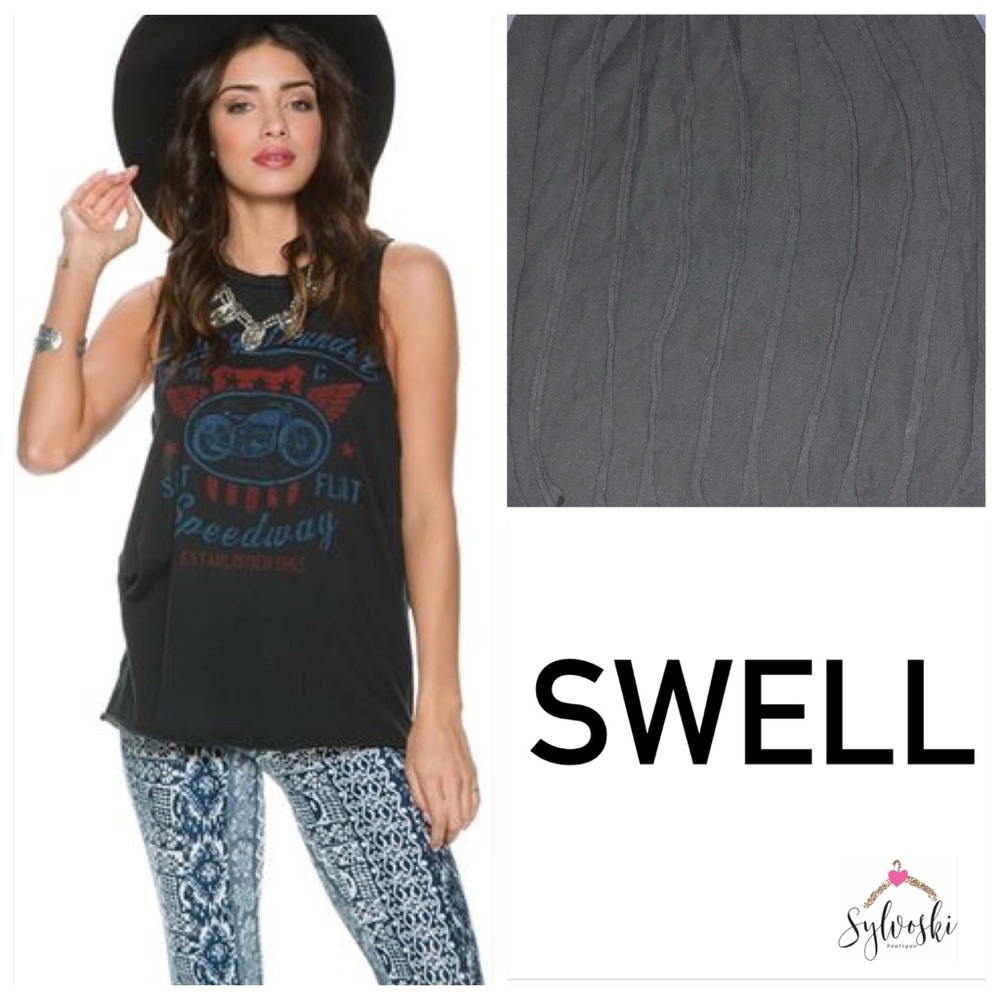 ๐ Swell Thunder Speedway Ripped Tank - Picture 3 of 6